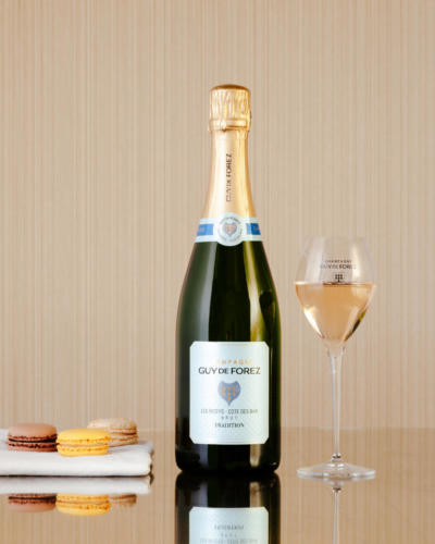 Champagne Guy de Forez - Shooting bouteilles coupe